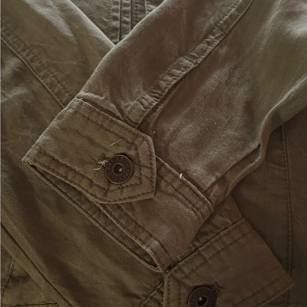 Tahari Womans Olive Green Lightweight Jacket - Picture 7 of 9